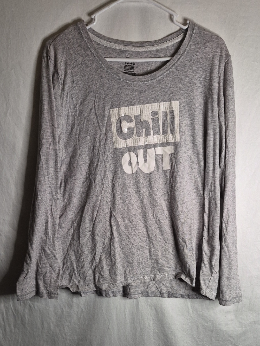 Secret Treasures Light Gray Sleepwear Top